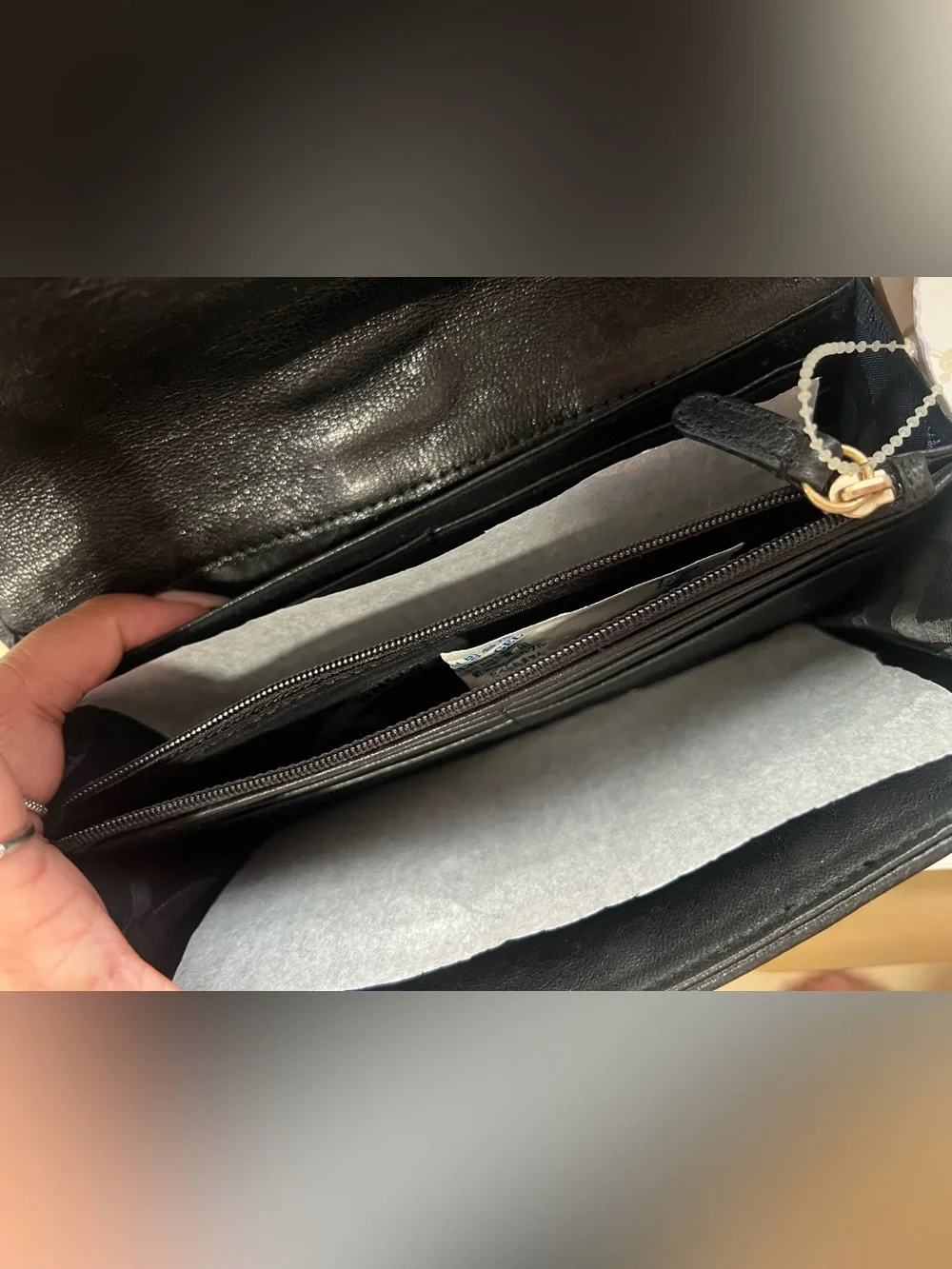 Michael Kors Black Ruched wallet